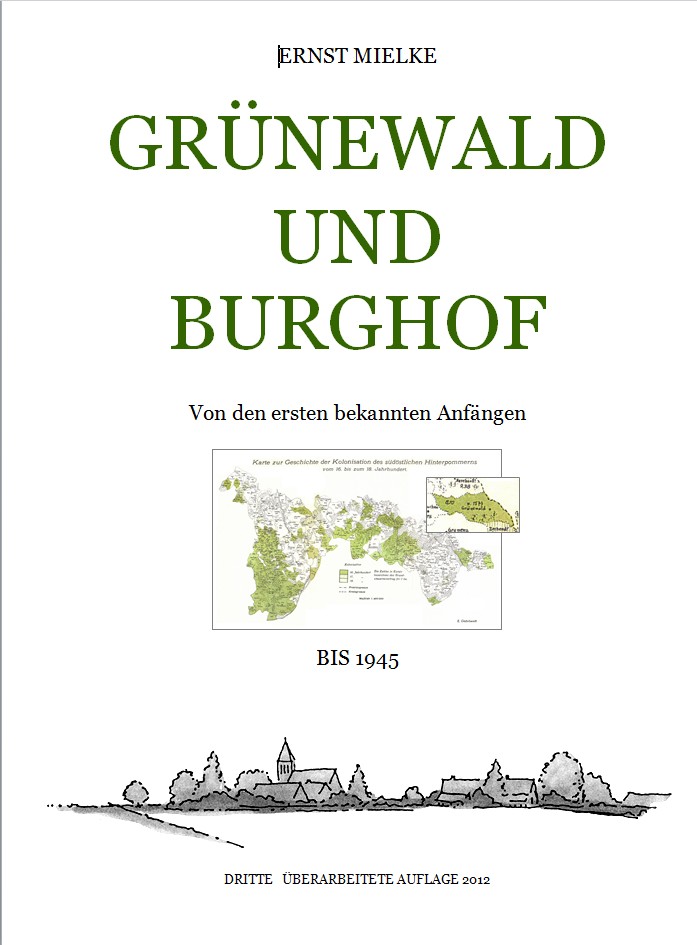 Einband der 3. Auflage der Chronik Grnewald und Burghof bis 1945 (2012)