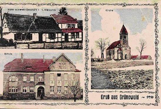 Postkarte 'Gru aus Grnewald' (1910)